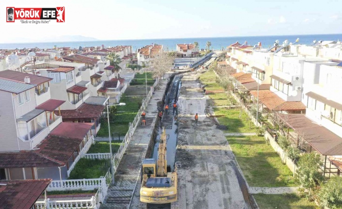 Aydın Büyükşehir Belediyesi Kuşadası’ndaki alt yapı çalışmalarını sürdürüyor