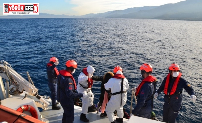 Aydın’da 50 düzensiz göçmen kurtarıldı