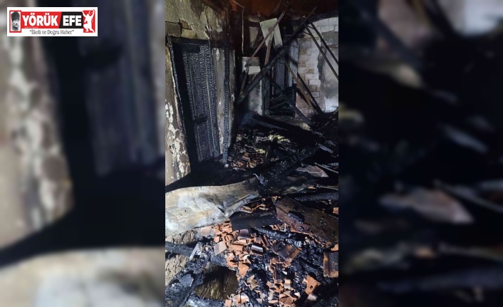 Aydın’da çıkan yangında 2 ev küle döndü