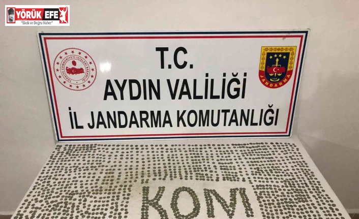 Aydın’da tarihi eser operasyonu: Bin 642 adet bronz sikke ele geçirildi