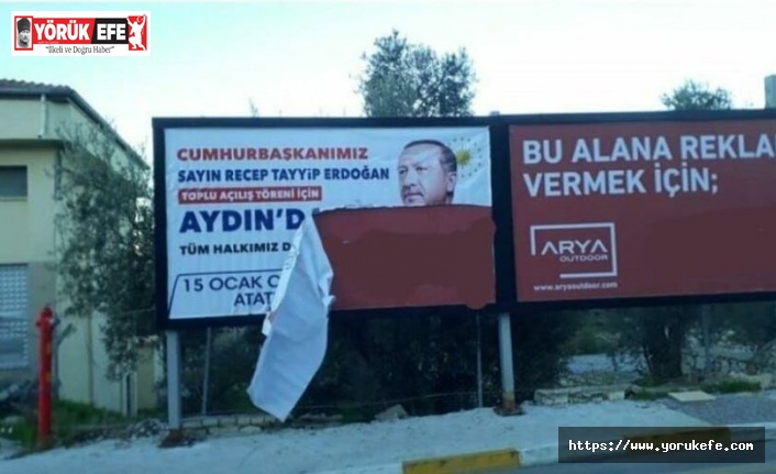 Erdoğan’ın afişlerini yırtan şüpheli serbest bırakıldı