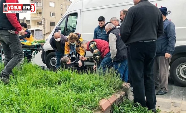 Minibüsün çarptığı şahıs yaralandı