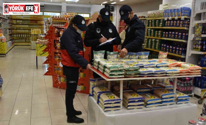 Nazilli Belediyesi Zabıta ekiplerinden fahiş fiyat ve etiket denetimi