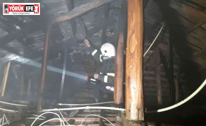 Nazilli’de ev yangını