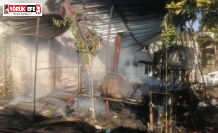 Sultanhisar’da ev yangını