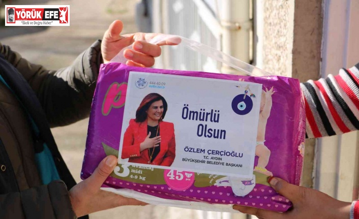 Aydın Büyükşehir Belediyesi’nden bebek ve hasta bezi desteği