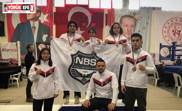 Aydınlı sporcular madalyaları topladı