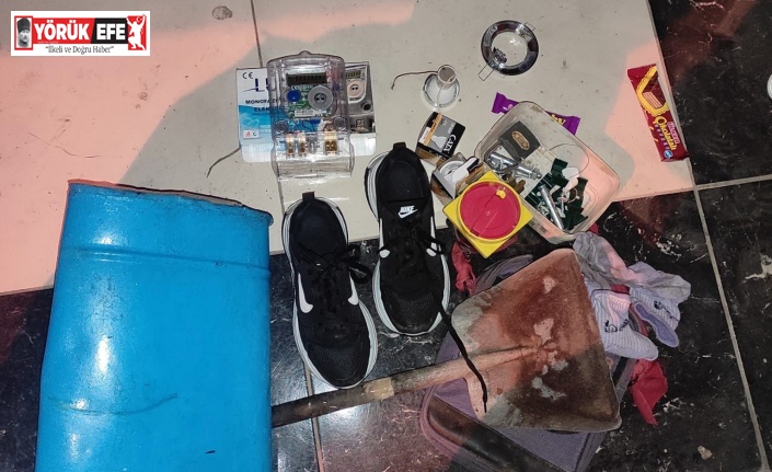 Binadan ayakkabı çaldı, 5 metre uzaklaşamadan gece kartallarına yakalandı