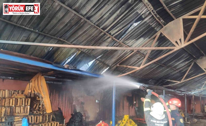 Çiftliğin damında yangın çıktı zirai aletler zarar gördü