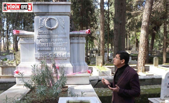 Demirci Mehmet Efe mezarı başında anıldı