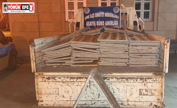 İnşaattan 50 bin liralık metal kalıp çaldılar