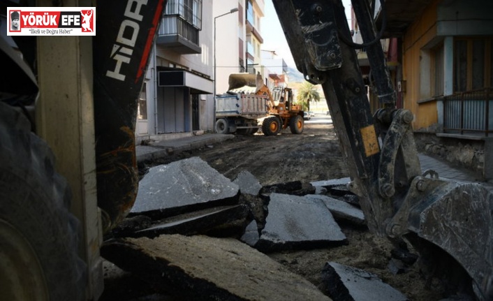 Söke Belediyesi Mimar Sinan Caddesi’ni yeniliyor
