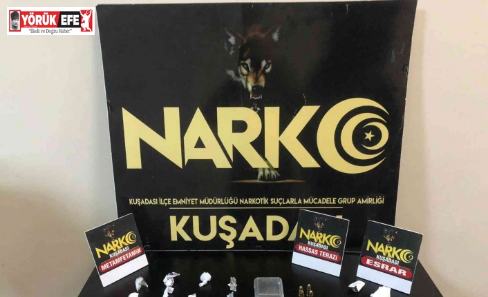 Şüpheli araçtan uyuşturucu ve mermi çıktı