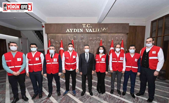 Türk Kızılay Aydın Şubesi yeni yönetimi Vali Aksoy ile görüştü