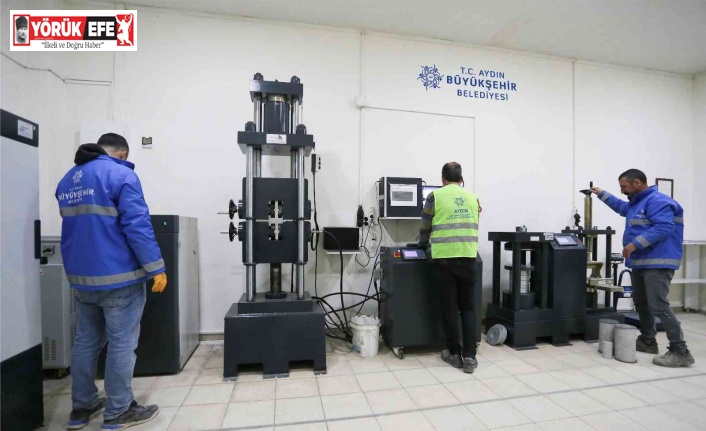 Aydın Büyükşehir Belediyesi’nin yapı malzemeleri laboratuvarı TÜRKAK’tan akreditasyon belgesi aldı