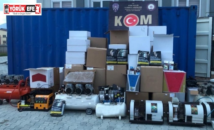 Aydın polisinden kaçak sigara operasyonu