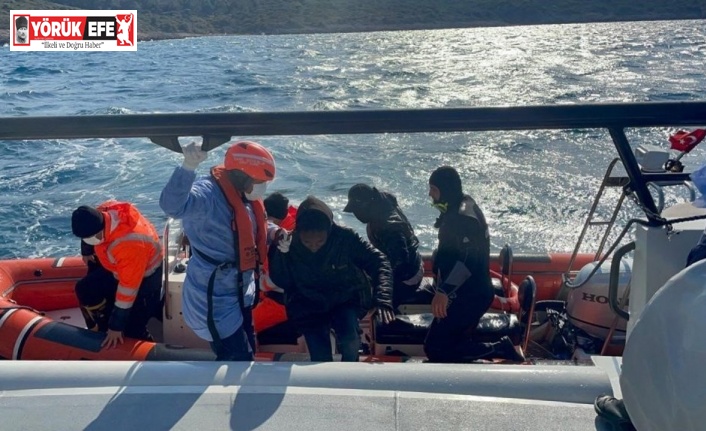 Aydın’da 21 düzensiz göçmen kurtarıldı