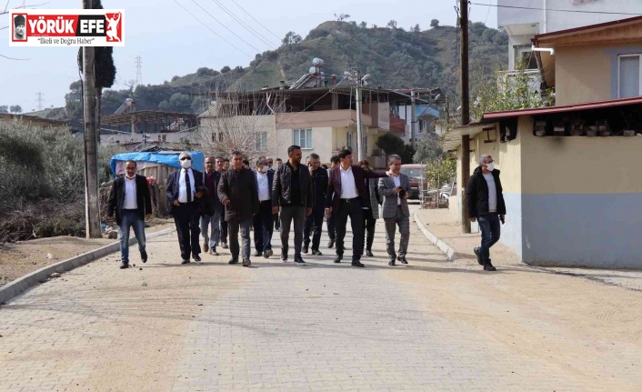 Başkan Özcan, yol çalışmalarını yerinde inceledi