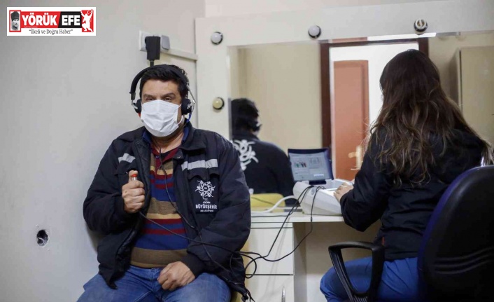 Büyükşehir personeline sağlık taraması yapıldı