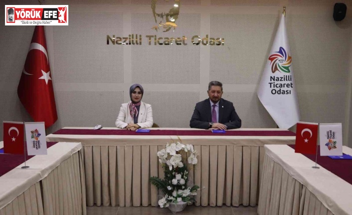 Karacasu Kaymakamı Yılmaz, NTO Başkanı Arslan’la görüştü