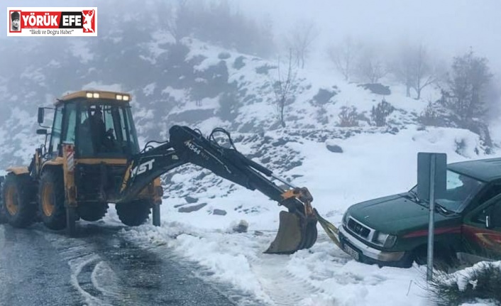 Köşk Belediyesi, mahsur kalan vatandaşların imdadına yetişti