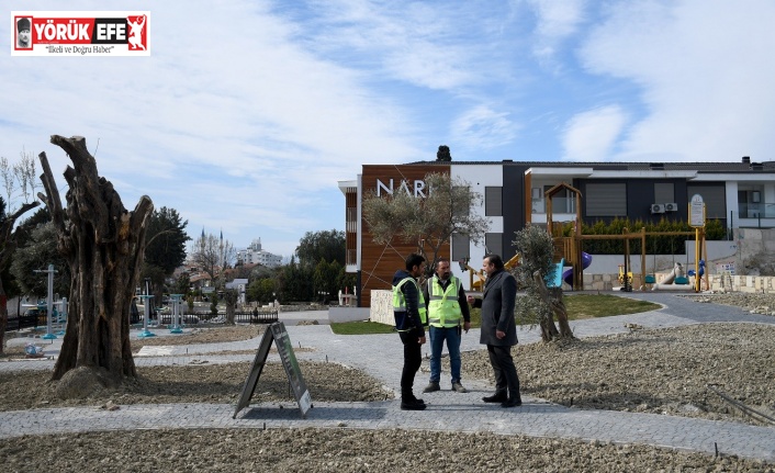 Kuşadası’nda futbol  temalı parkta sona yaklaşıldı