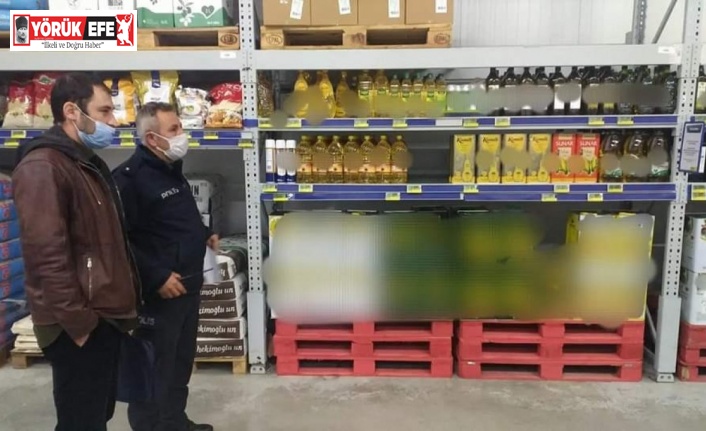 Kuşadası’nda marketler stokçuluğa karşı denetlendi