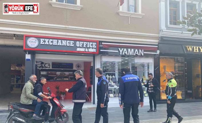 Kuşadası’nda polis ve zabıtadan motosiklet denetimi
