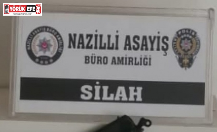 Polisten kaçan şüpheliden silah ele geçirildi