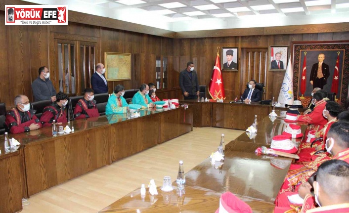 Vali Aksoy, mehteranları ağırladı