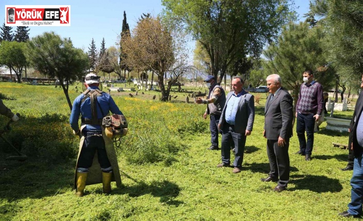 Başkan Atay’dan mezarlıklarda bakım denetimi