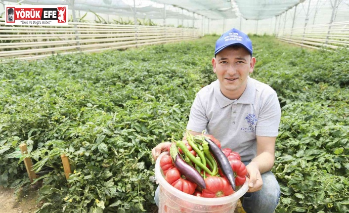 Aydın Büyükşehir Belediyesi ata tohumlarından ürettiği sebzeleri vatandaşlarla buluşturuyor