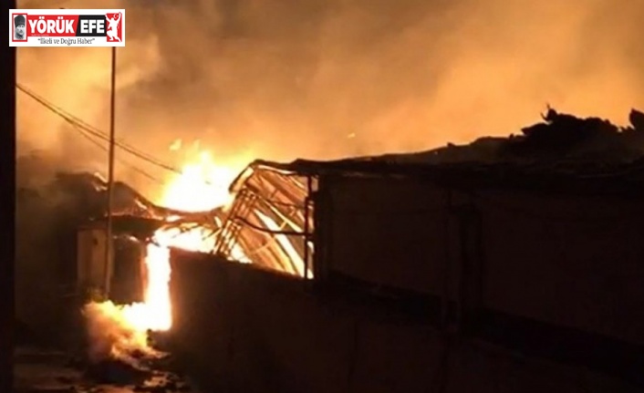 Aydın’da su fabrikasında yangın