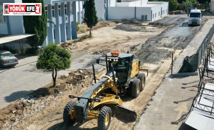 Didim Belediyesi hastanenin çevre düzenlemesini yapıyor