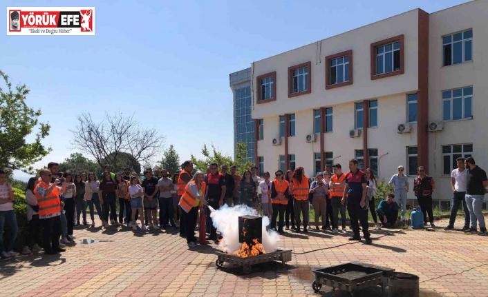 Koçarlı MYO’da Deprem ve Yangın Tatbikatı gerçekleşti