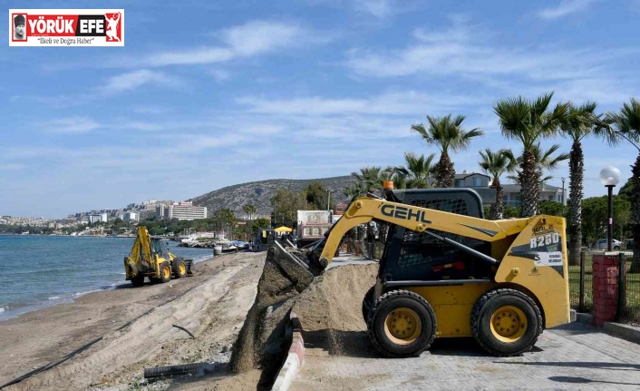 Kuşadası’nda plajlar yaz sezonuna hazırlanıyor