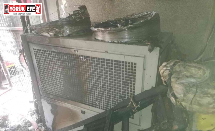 Market deposundaki yangın söndürüldü