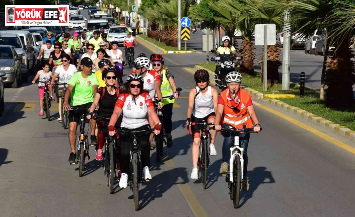 Sağlık için pedal çevirdiler