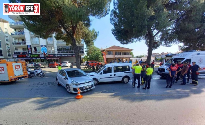 Aydın’da 2 otomobil çarpıştı: 1 yaralı