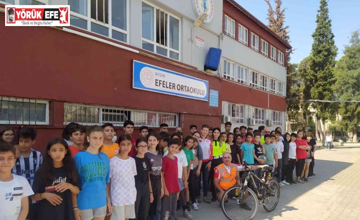 Aydın’da öğrencilere güvenli bisiklet kullanımı eğitimi