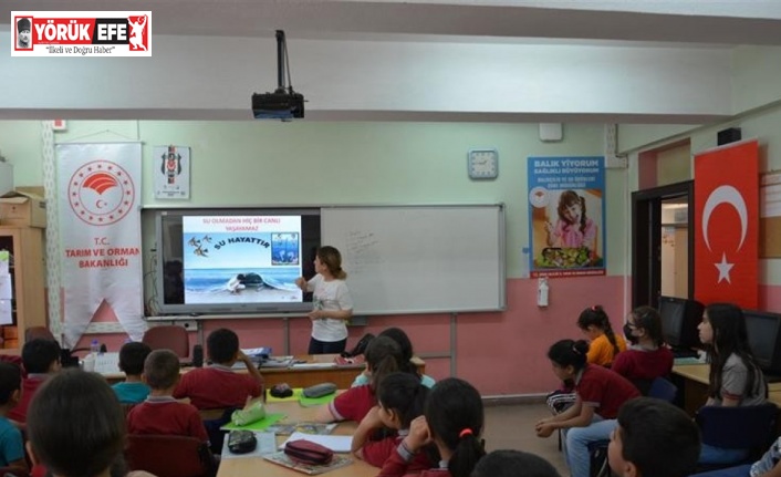 Aydın’da öğrencilere su ürünleri ve faydaları anlatılmaya devam ediyor