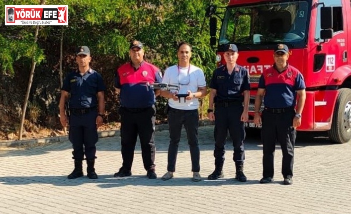 Aydın’da ormanlar yangına karşı termal drone ile kontrol ediliyor