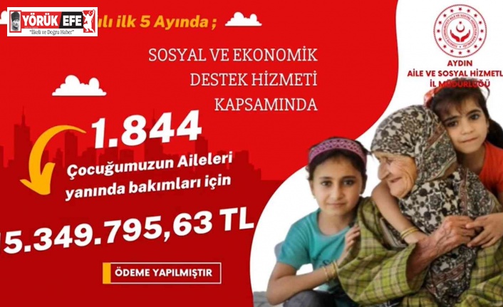 Aydınlı ailelere 15 milyon 349 bin TL’lik SED yardımı yapıldı