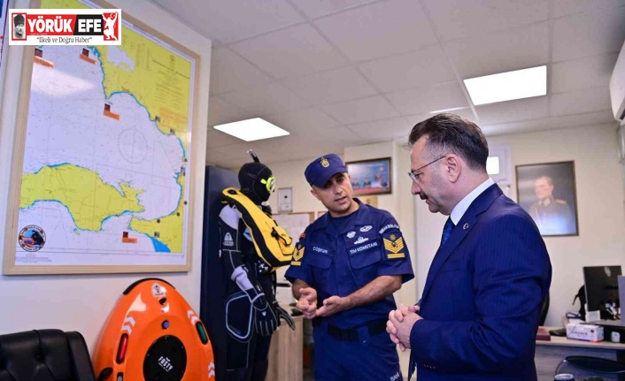 Denizin koruyucuları, Vali Aksoy’u ağırladı