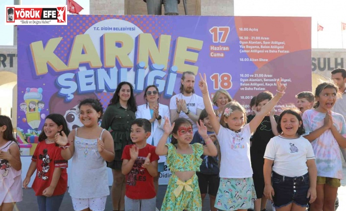 Didimli çocuklar karne şenliğinde doyasıya eğlendi