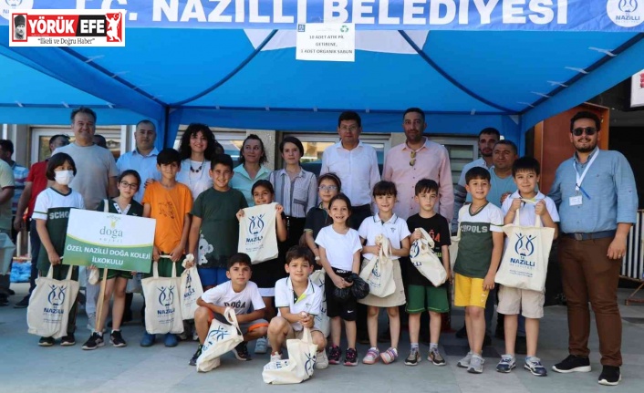 Nazilli’de 3 saatte 50 bin atık pil topladılar