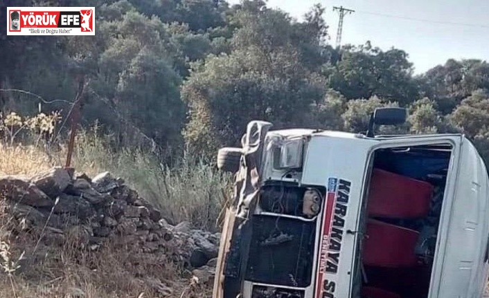 Söke’de yolcu minibüsü devrildi: 3 yaralı