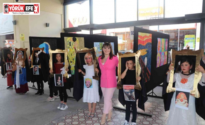 Sökeli çocuklar dünyaca ünlü ressamların ruhunu tuvallere yansıttı