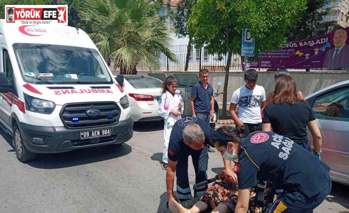 Torununa araba çarpan kadın fenalaştı