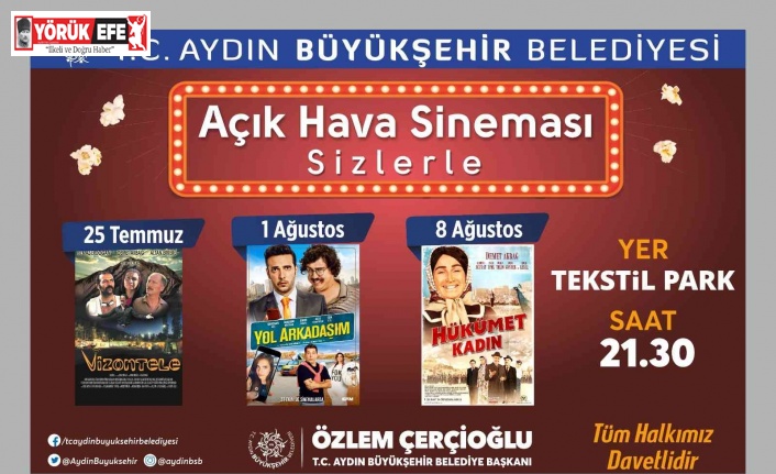 Aydın Tekstil Park’ta sinema geceleri devam ediyor